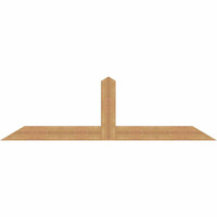84"W x 24"H x 3 1/2"D x 5 1/2"F, 07/12 Pitch, Portland Smooth Timber Gable Bracket, Western Red Cedar