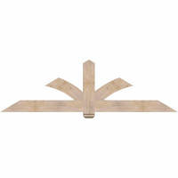 84"W x 24"H x 3 1/2"D x 5 1/2"F, 07/12 Pitch, Redmond Smooth Timber Gable Bracket, Douglas Fir