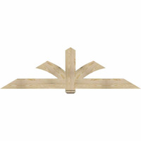 84"W x 24"H x 04"D x 6"F, 07/12 Pitch, Redmond Rough Sawn Timber Gable Bracket, Douglas Fir
