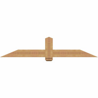 72"W x 15"H x 3 1/2"D x 5 1/2"F, 05/12 Pitch, Eugene Smooth Timber Gable Bracket, Western Red Cedar