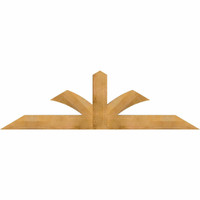 84"W x 24"H x 04"D x 6"F, 07/12 Pitch, Richland Rough Sawn Timber Gable Bracket, Western Red Cedar