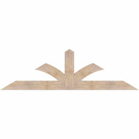 84"W x 24"H x 3 1/2"D x 5 1/2"F, 07/12 Pitch, Richland Smooth Timber Gable Bracket, Douglas Fir