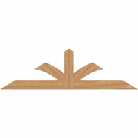84"W x 24"H x 3 1/2"D x 5 1/2"F, 07/12 Pitch, Richland Smooth Timber Gable Bracket, Western Red Cedar