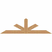 84"W x 24"H x 3 1/2"D x 5 1/2"F, 07/12 Pitch, Saratoga Smooth Timber Gable Bracket, Western Red Cedar