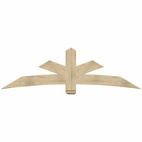 84"W x 24"H x 06"D x 6"F, 07/12 Pitch, Alberta Rough Sawn Timber Gable Bracket, Douglas Fir