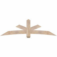 84"W x 24"H x 5 1/2"D x 5 1/2"F, 07/12 Pitch, Alberta Smooth Timber Gable Bracket, Douglas Fir