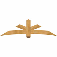 84"W x 24"H x 06"D x 6"F, 07/12 Pitch, Alberta Rough Sawn Timber Gable Bracket, Western Red Cedar
