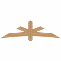 84"W x 24"H x 5 1/2"D x 5 1/2"F, 07/12 Pitch, Alberta Smooth Timber Gable Bracket, Western Red Cedar