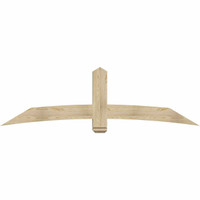 84"W x 24"H x 06"D x 6"F, 07/12 Pitch, Bellingham Rough Sawn Timber Gable Bracket, Douglas Fir