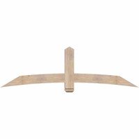 84"W x 24"H x 5 1/2"D x 5 1/2"F, 07/12 Pitch, Bellingham Smooth Timber Gable Bracket, Douglas Fir