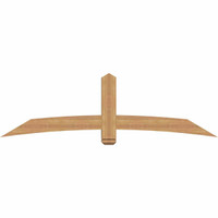 84"W x 24"H x 5 1/2"D x 5 1/2"F, 07/12 Pitch, Bellingham Smooth Timber Gable Bracket, Western Red Cedar