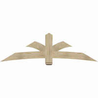 84"W x 24"H x 06"D x 6"F, 07/12 Pitch, Davenport Rough Sawn Timber Gable Bracket, Douglas Fir