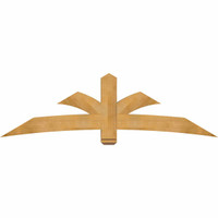 84"W x 24"H x 06"D x 6"F, 07/12 Pitch, Davenport Rough Sawn Timber Gable Bracket, Western Red Cedar