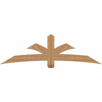 84"W x 24"H x 5 1/2"D x 5 1/2"F, 07/12 Pitch, Davenport Smooth Timber Gable Bracket, Western Red Cedar