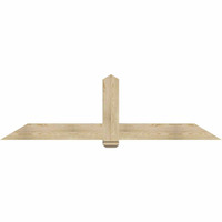 84"W x 24"H x 06"D x 6"F, 07/12 Pitch, Eugene Rough Sawn Timber Gable Bracket, Douglas Fir