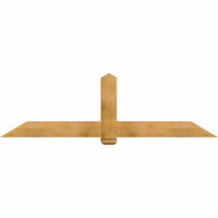 84"W x 24"H x 06"D x 6"F, 07/12 Pitch, Eugene Rough Sawn Timber Gable Bracket, Western Red Cedar