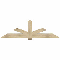 84"W x 24"H x 06"D x 6"F, 07/12 Pitch, Kennewick Rough Sawn Timber Gable Bracket, Douglas Fir