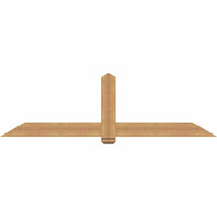 84"W x 24"H x 5 1/2"D x 5 1/2"F, 07/12 Pitch, Eugene Smooth Timber Gable Bracket, Western Red Cedar