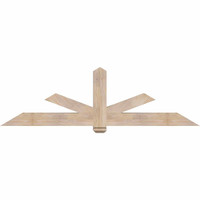 84"W x 24"H x 5 1/2"D x 5 1/2"F, 07/12 Pitch, Kennewick Smooth Timber Gable Bracket, Douglas Fir