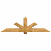 84"W x 24"H x 06"D x 6"F, 07/12 Pitch, Kennewick Rough Sawn Timber Gable Bracket, Western Red Cedar