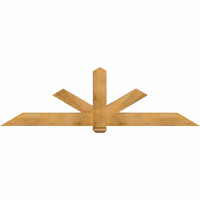 84"W x 24"H x 5 1/2"D x 5 1/2"F, 07/12 Pitch, Kennewick Smooth Timber Gable Bracket, Western Red Cedar