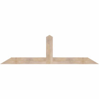 84"W x 24"H x 5 1/2"D x 5 1/2"F, 07/12 Pitch, Portland Smooth Timber Gable Bracket, Douglas Fir