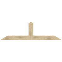 84"W x 24"H x 06"D x 6"F, 07/12 Pitch, Portland Rough Sawn Timber Gable Bracket, Douglas Fir