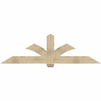 84"W x 24"H x 06"D x 6"F, 07/12 Pitch, Redmond Rough Sawn Timber Gable Bracket, Douglas Fir