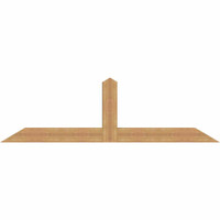84"W x 24"H x 5 1/2"D x 5 1/2"F, 07/12 Pitch, Portland Smooth Timber Gable Bracket, Western Red Cedar