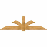 84"W x 24"H x 06"D x 6"F, 07/12 Pitch, Redmond Rough Sawn Timber Gable Bracket, Western Red Cedar
