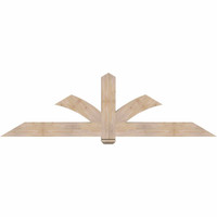 84"W x 24"H x 5 1/2"D x 5 1/2"F, 07/12 Pitch, Redmond Smooth Timber Gable Bracket, Douglas Fir