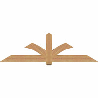 84"W x 24"H x 5 1/2"D x 5 1/2"F, 07/12 Pitch, Redmond Smooth Timber Gable Bracket, Western Red Cedar