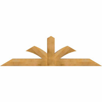 84"W x 24"H x 06"D x 6"F, 07/12 Pitch, Richland Rough Sawn Timber Gable Bracket, Western Red Cedar