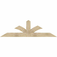 84"W x 24"H x 06"D x 6"F, 07/12 Pitch, Richland Rough Sawn Timber Gable Bracket, Douglas Fir