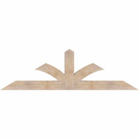 84"W x 24"H x 5 1/2"D x 5 1/2"F, 07/12 Pitch, Richland Smooth Timber Gable Bracket, Douglas Fir
