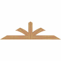 84"W x 24"H x 5 1/2"D x 5 1/2"F, 07/12 Pitch, Richland Smooth Timber Gable Bracket, Western Red Cedar