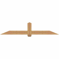84"W x 17"H x 3 1/2"D x 5 1/2"F, 05/12 Pitch, Eugene Smooth Timber Gable Bracket, Western Red Cedar