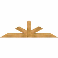 84"W x 24"H x 06"D x 6"F, 07/12 Pitch, Saratoga Rough Sawn Timber Gable Bracket, Western Red Cedar