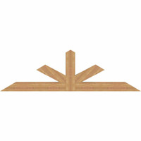 84"W x 24"H x 5 1/2"D x 5 1/2"F, 07/12 Pitch, Saratoga Smooth Timber Gable Bracket, Western Red Cedar