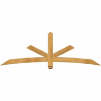 84"W x 28"H x 04"D x 4"F, 08/12 Pitch, Alberta Rough Sawn Timber Gable Bracket, Western Red Cedar