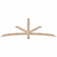 84"W x 28"H x 3 1/2"D x 3 1/2"F, 08/12 Pitch, Alberta Smooth Timber Gable Bracket, Douglas Fir
