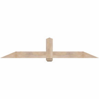 84"W x 17"H x 5 1/2"D x 5 1/2"F, 05/12 Pitch, Eugene Smooth Timber Gable Bracket, Douglas Fir