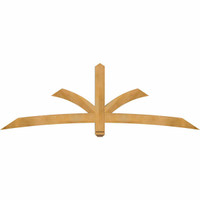84"W x 28"H x 04"D x 4"F, 08/12 Pitch, Davenport Rough Sawn Timber Gable Bracket, Western Red Cedar