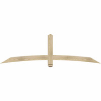 84"W x 24"H x 04"D x 4"F, 07/12 Pitch, Bellingham Rough Sawn Timber Gable Bracket, Douglas Fir