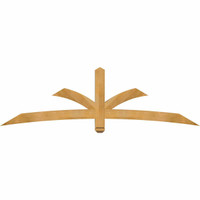 84"W x 24"H x 04"D x 4"F, 07/12 Pitch, Davenport Rough Sawn Timber Gable Bracket, Western Red Cedar