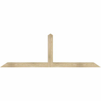 84"W x 28"H x 04"D x 4"F, 08/12 Pitch, Portland Rough Sawn Timber Gable Bracket, Douglas Fir