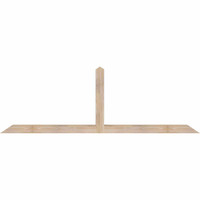 84"W x 28"H x 3 1/2"D x 3 1/2"F, 08/12 Pitch, Portland Smooth Timber Gable Bracket, Douglas Fir