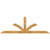 84"W x 28"H x 04"D x 4"F, 08/12 Pitch, Richland Rough Sawn Timber Gable Bracket, Western Red Cedar