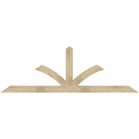 84"W x 28"H x 04"D x 4"F, 08/12 Pitch, Richland Rough Sawn Timber Gable Bracket, Douglas Fir