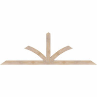 84"W x 28"H x 3 1/2"D x 3 1/2"F, 08/12 Pitch, Richland Smooth Timber Gable Bracket, Douglas Fir